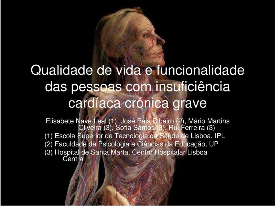 Rui Ferreira (3) (1) Escola Superior de Tecnologia da Saúde de Lisboa, IPL (2) Faculdade de