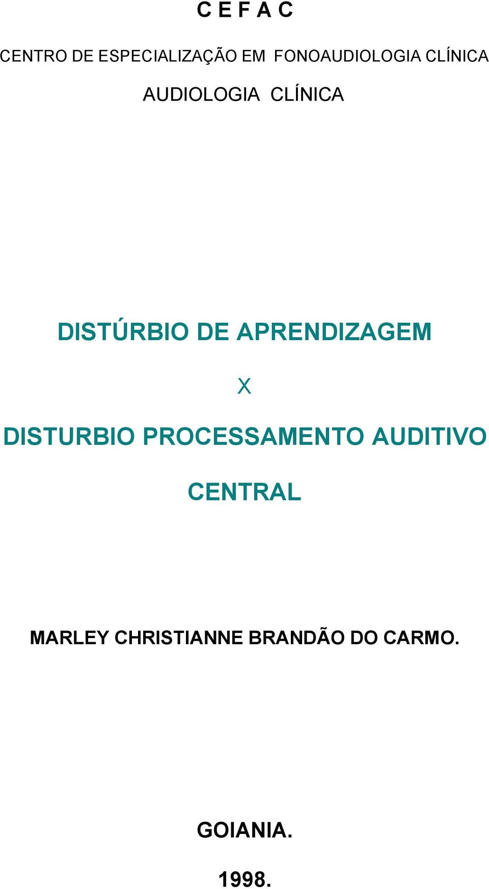 DISTÚRBIO DE APRENDIZAGEM X DISTURBIO