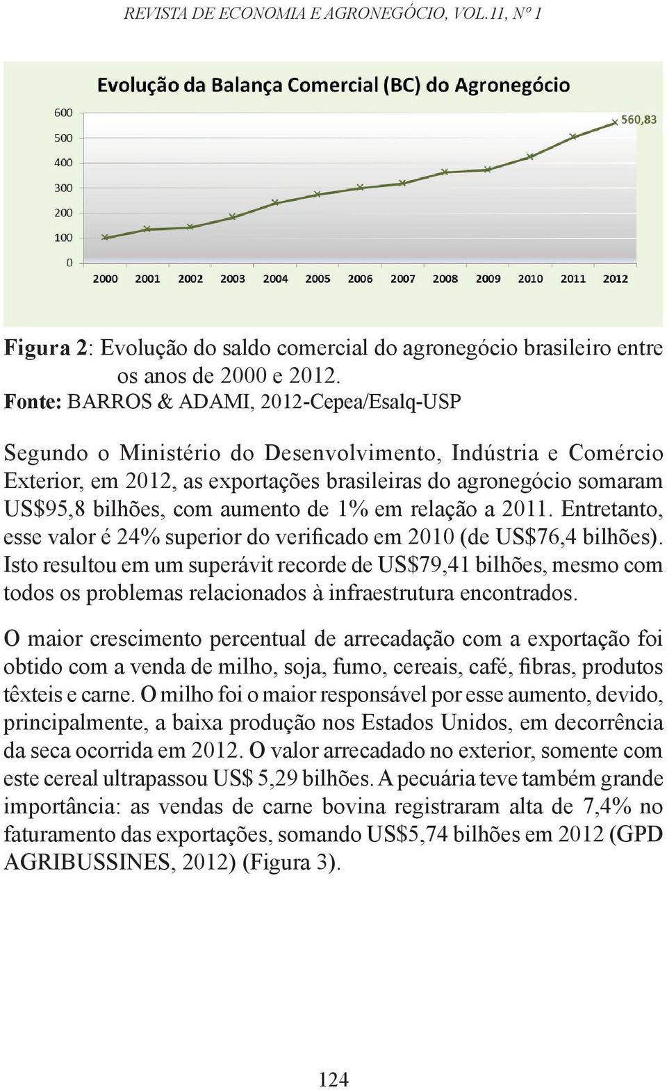 aumento de 1% em relação a 2011. Entretanto, esse valor é 24% superior do verificado em 2010 (de US$76,4 bilhões).