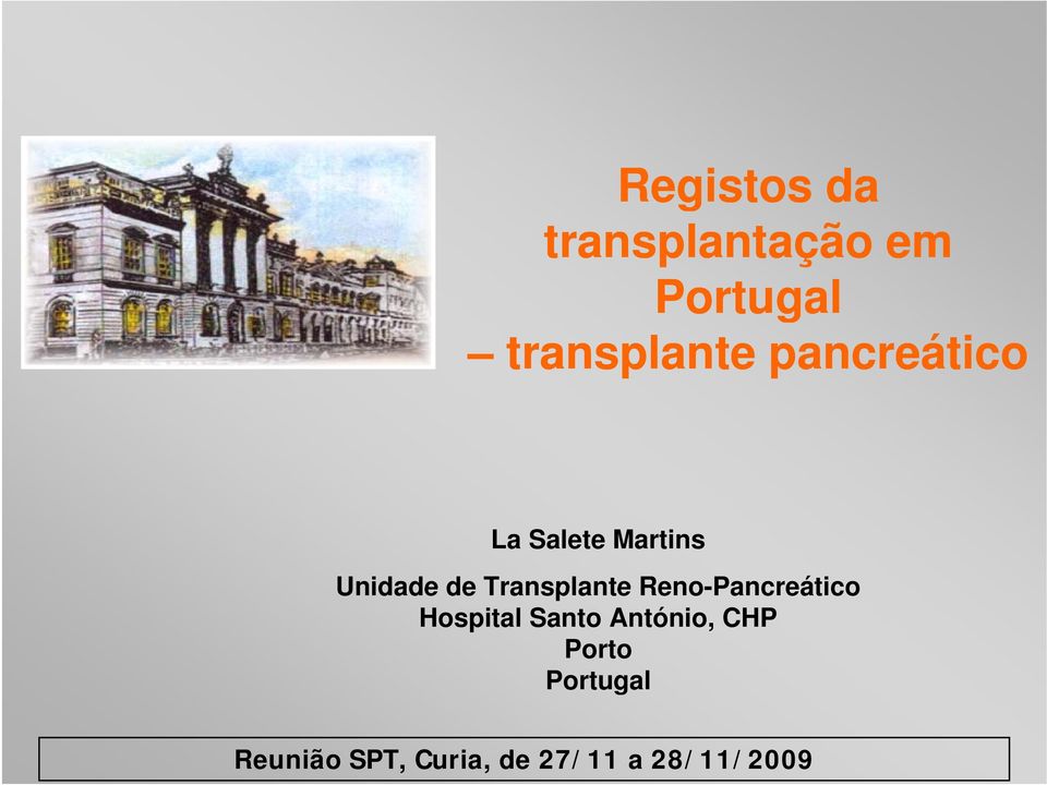 Transplante Reno-Pancreático Hospital Santo