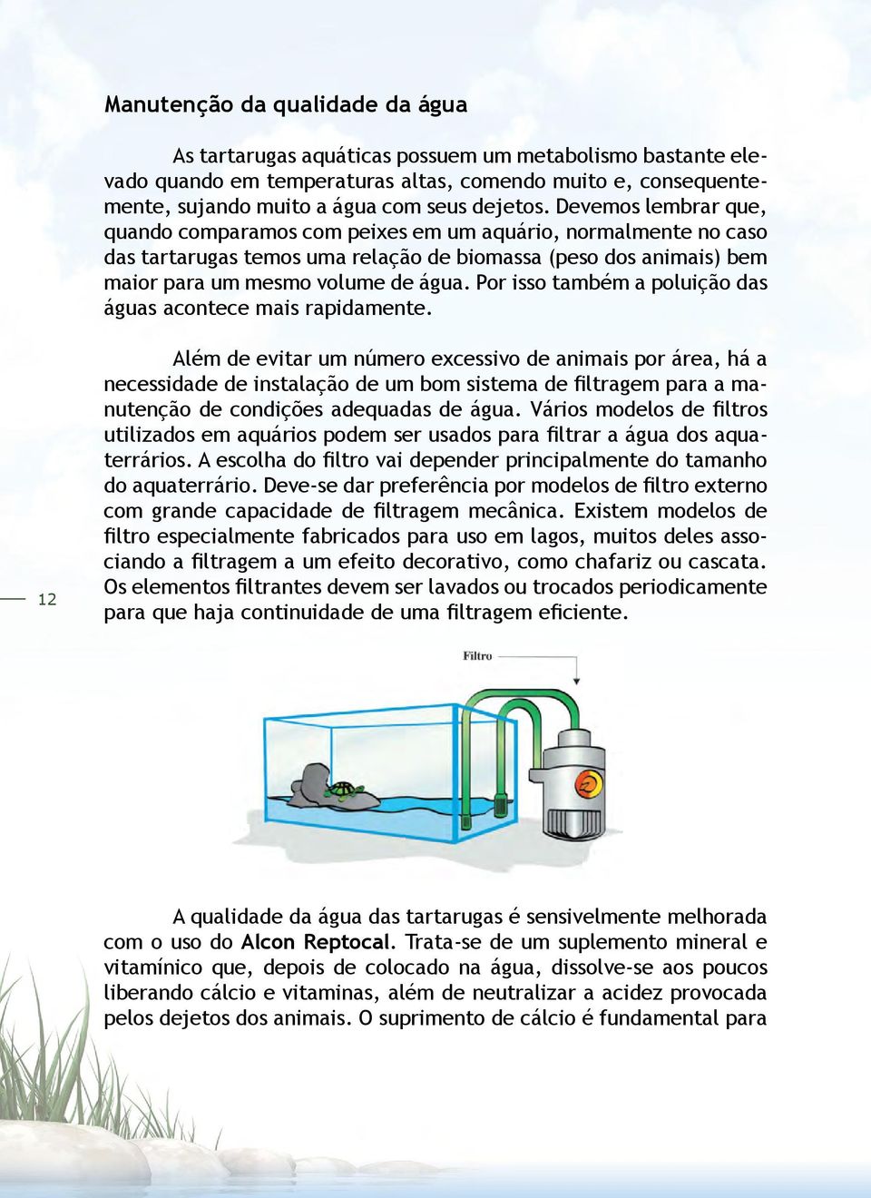 Por isso também a poluição das águas acontece mais rapidamente.