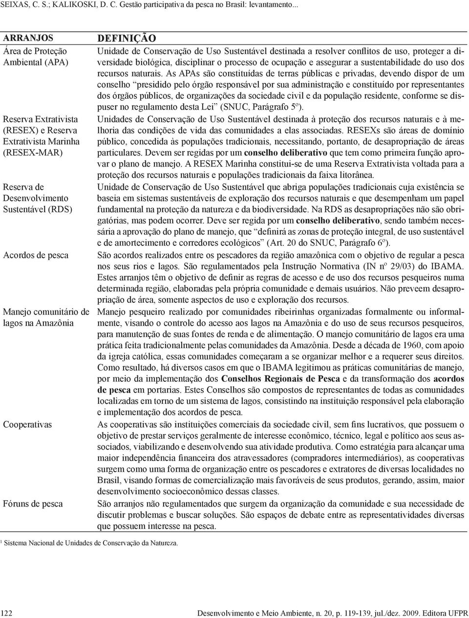 ocupação e assegurar a sustentabilidade do uso dos recursos naturais.