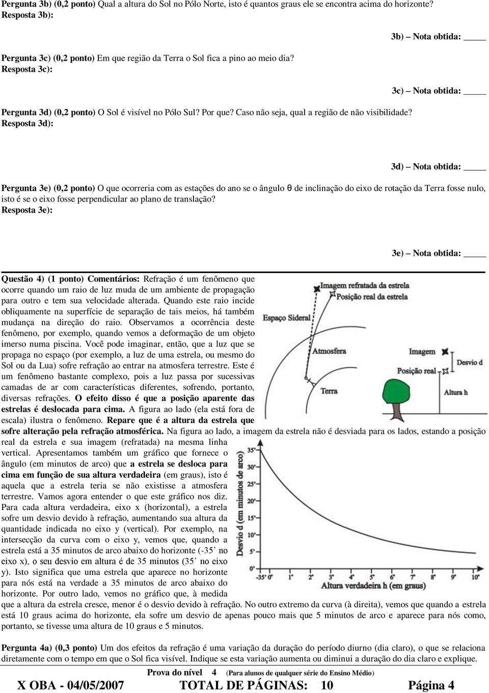 Caso não seja, qual a região de não visibilidade?