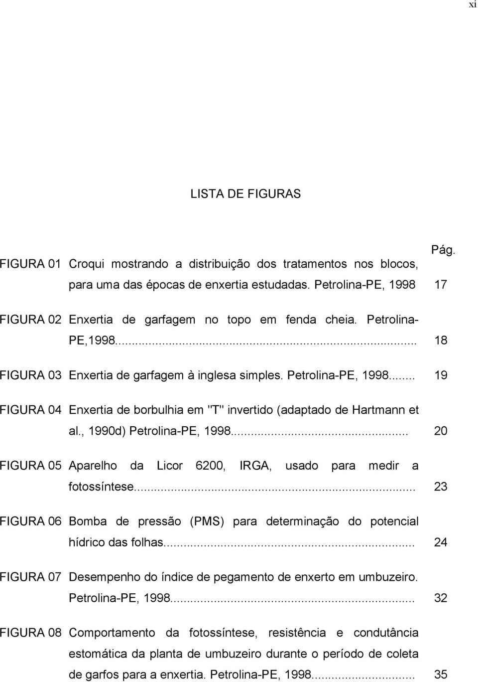 .. 19 FIGURA 04 Enxertia de borbulhia em "T" invertido (adaptado de Hartmann et al., 1990d) Petrolina-PE, 1998... 20 FIGURA 05 Aparelho da Licor 6200, IRGA, usado para medir a fotossíntese.