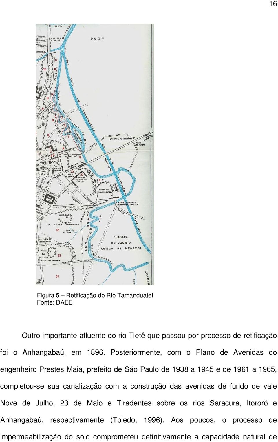 Posteriormente, com o Plano de Avenidas do engenheiro Prestes Maia, prefeito de São Paulo de 1938 a 1945 e de 1961 a 1965, completou-se sua