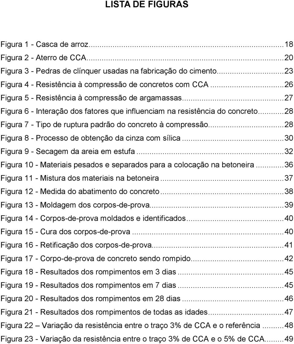 .. 28 Figura 7 - Tipo de ruptura padrão do concreto à compressão... 28 Figura 8 - Processo de obtenção da cinza com sílica... 30 Figura 9 - Secagem da areia em estufa.