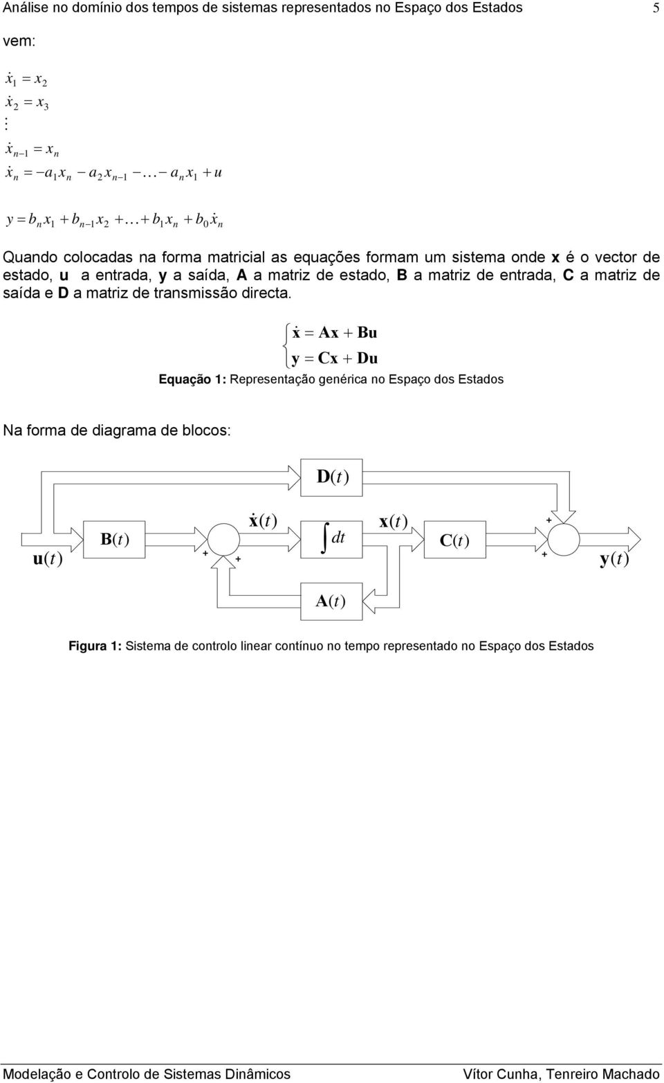 matriz de trasmissão directa.