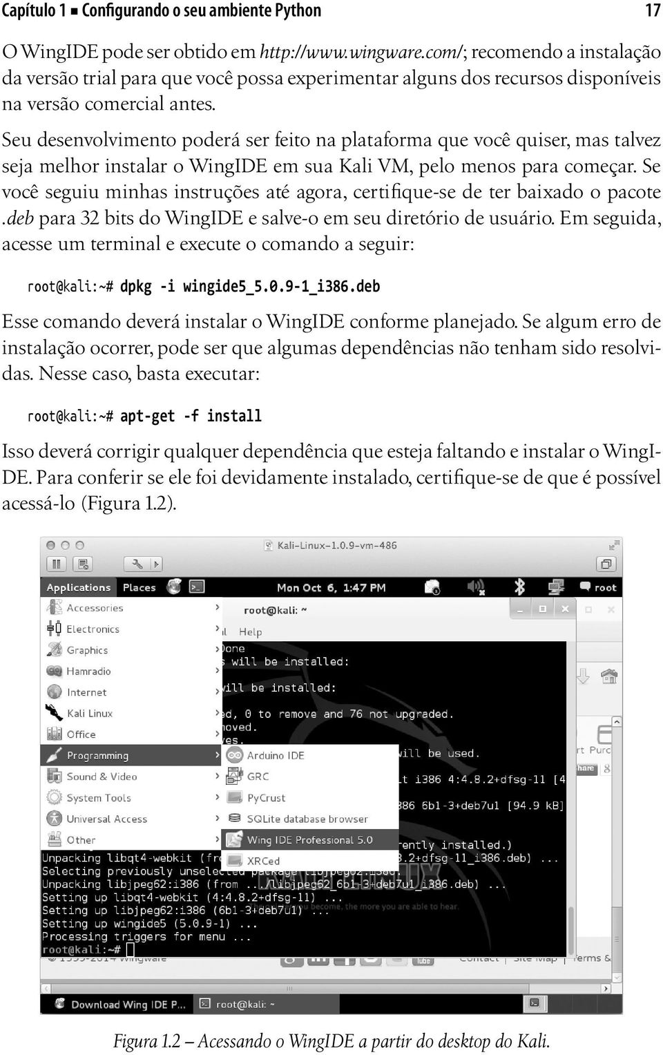 Seu desenvolvimento poderá ser feito na plataforma que você quiser, mas talvez seja melhor instalar o WingIDE em sua Kali VM, pelo menos para começar.