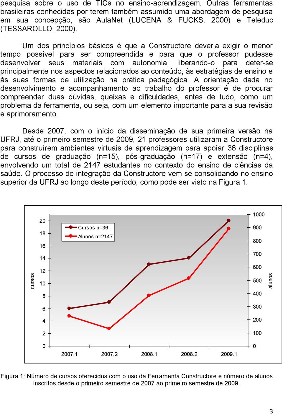 Um dos princípios básicos é que a Constructore deveria exigir o menor tempo possível para ser compreendida e para que o professor pudesse desenvolver seus materiais com autonomia, liberando-o para