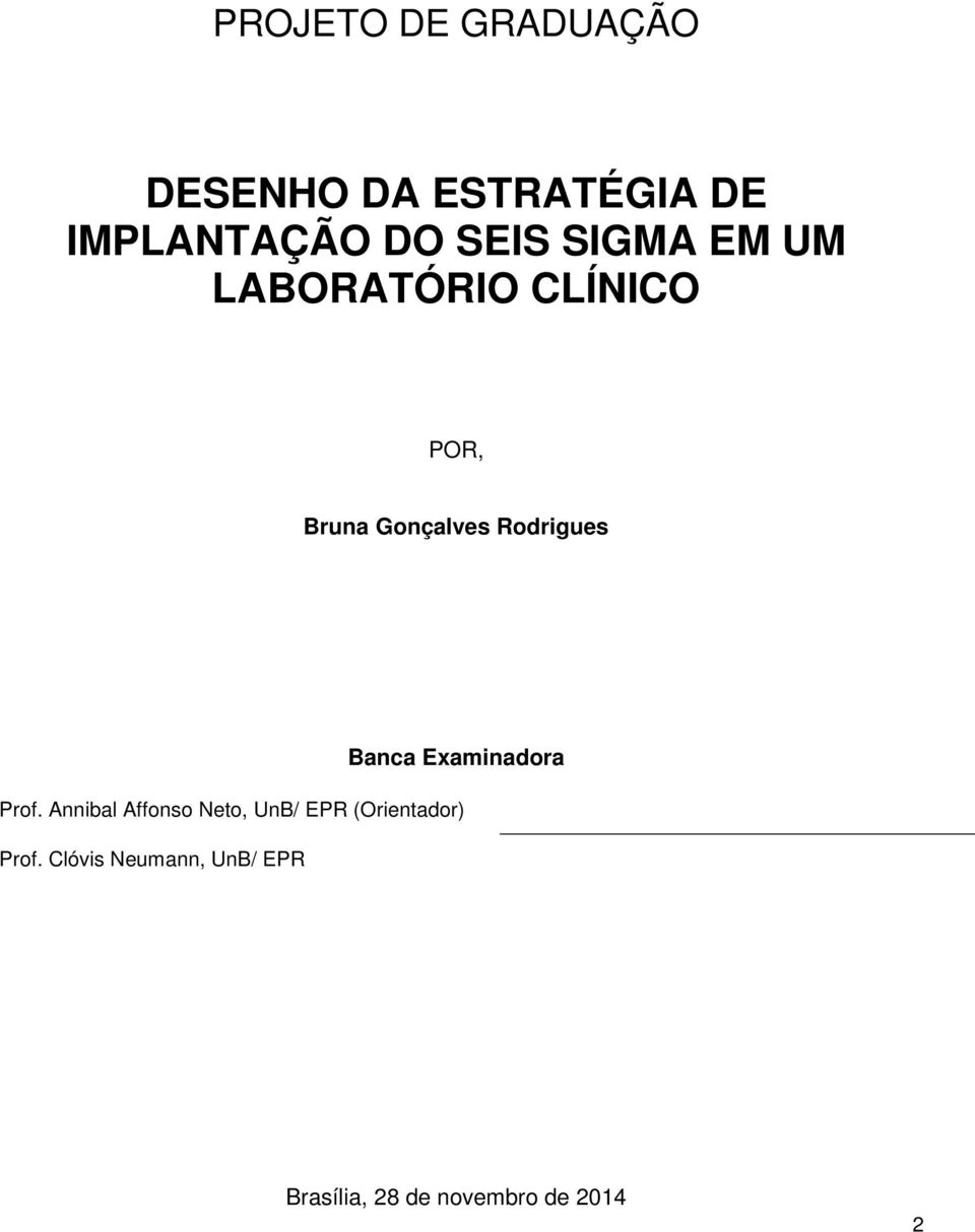 Banca Examinadora Prof.