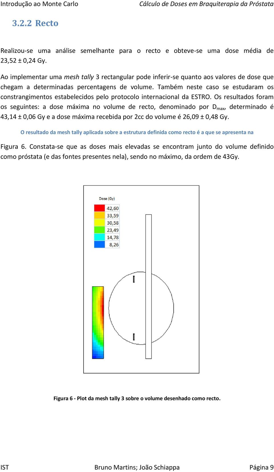 Também neste caso se estudaram os constrangimentos estabelecidos pelo protocolo internacional da ESTRO.