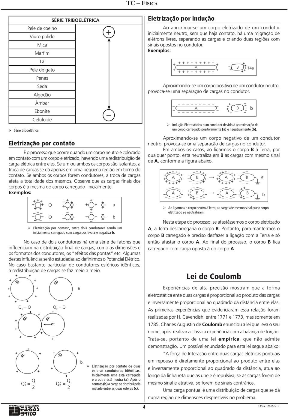 corpo eletrizo, hveno um reistribuição e crg elétric entre eles. Se um ou mbos os corpos são isolntes, troc e crgs se á pens em um peuen região em torno o contto.