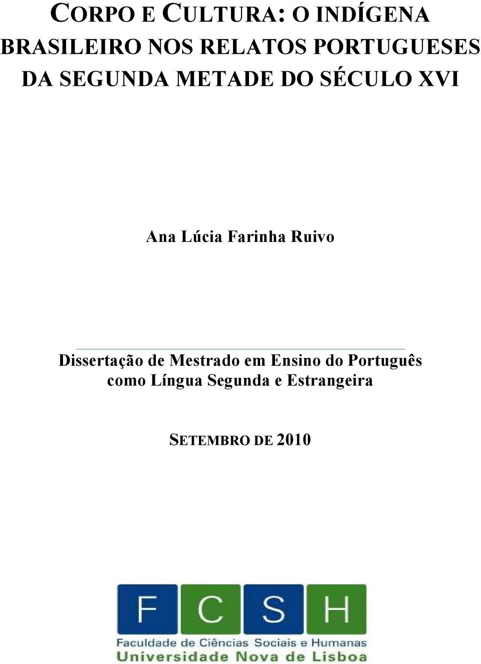 Farinha Ruivo Dissertação de Mestrado em Ensino do