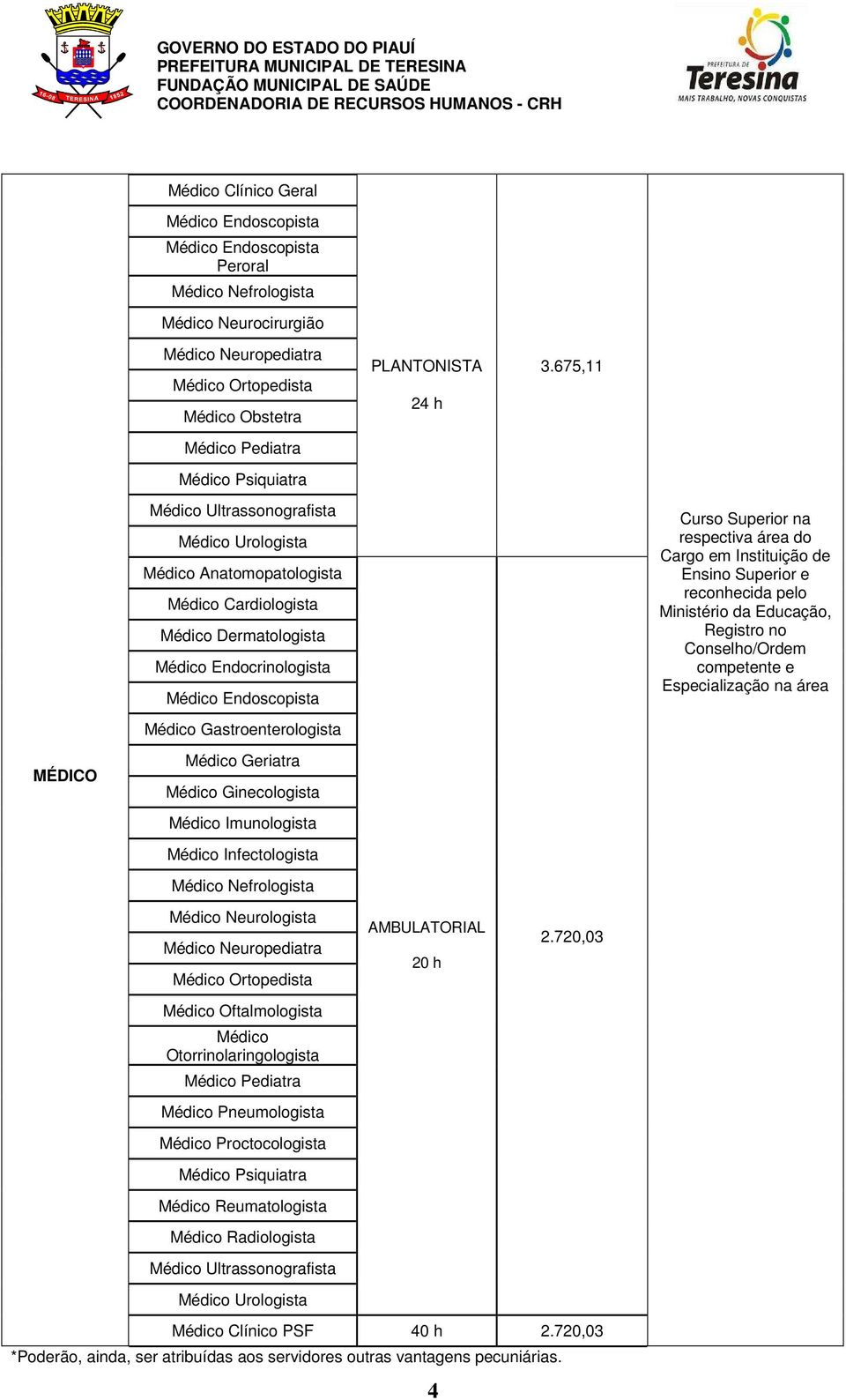 Médico Geriatra Médico Ginecologista Médico Imunologista Médico Infectologista Médico Nefrologista Médico Neurologista Médico Neuropediatra Médico Ortopedista Médico Oftalmologista Médico