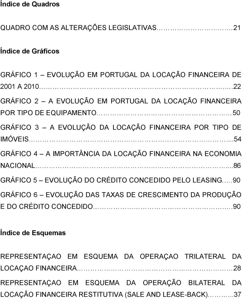 ..54 GRÁFICO 4 A IMPORTÂNCIA DA LOCAÇÃO FINANCEIRA NA ECONOMIA NACIONAL...86 GRÁFICO 5 EVOLUÇÃO DO CRÉDITO CONCEDIDO PELO LEASING.