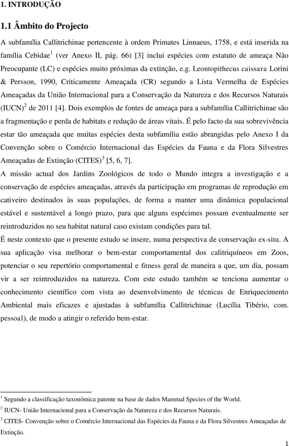 Leontopithecus caissara Lorini & Persson, 990, Criticamente Ameaçada (CR) segundo a Lista Vermelha de Espécies Ameaçadas da União Internacional para a Conservação da Natureza e dos Recursos Naturais