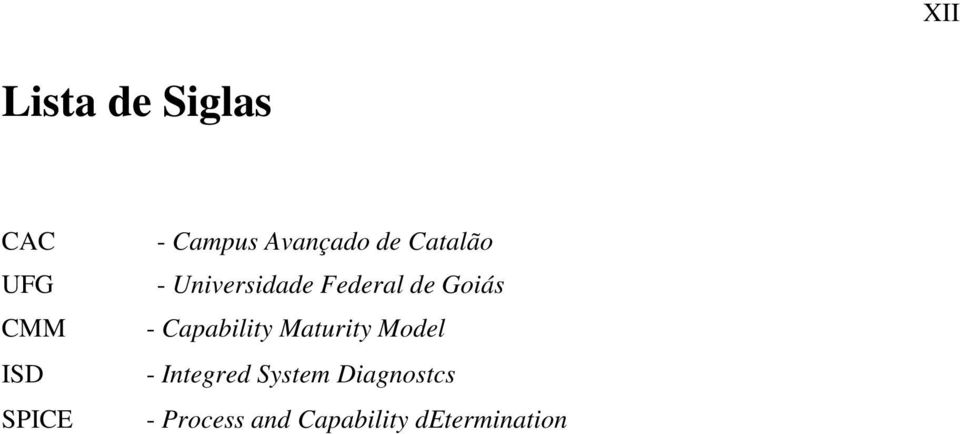 de Goiás - Capability Maturity Model - Integred