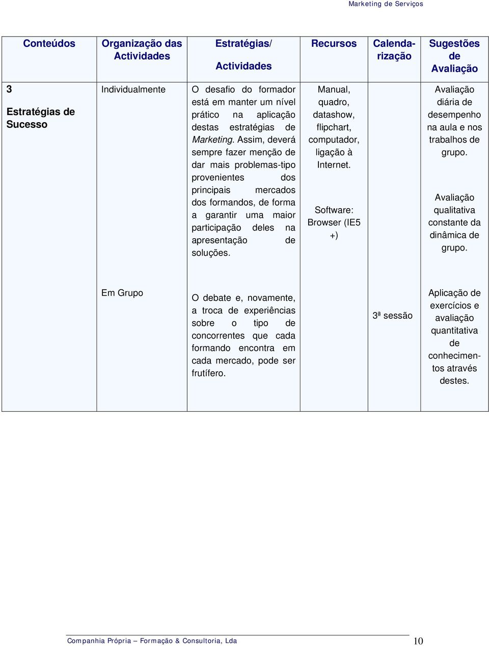 Assim, deverá sempre fazer menção de dar mais problemas-tipo provenientes dos principais mercados dos formandos, de forma a garantir uma maior participação deles na apresentação de soluções.