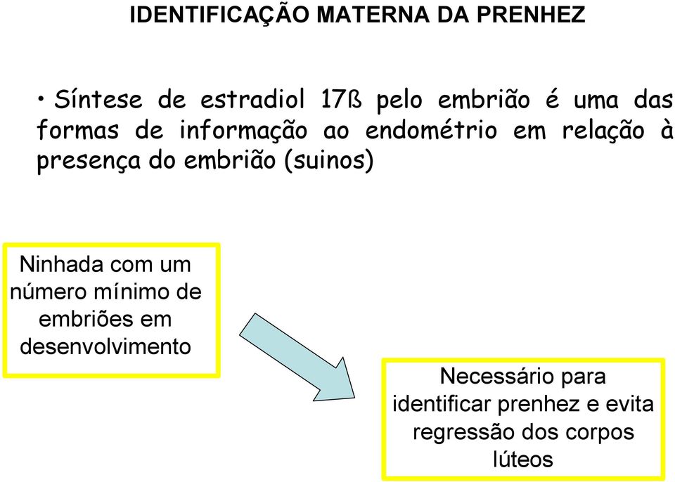 embrião (suinos) Ninhada com um número mínimo de embriões em