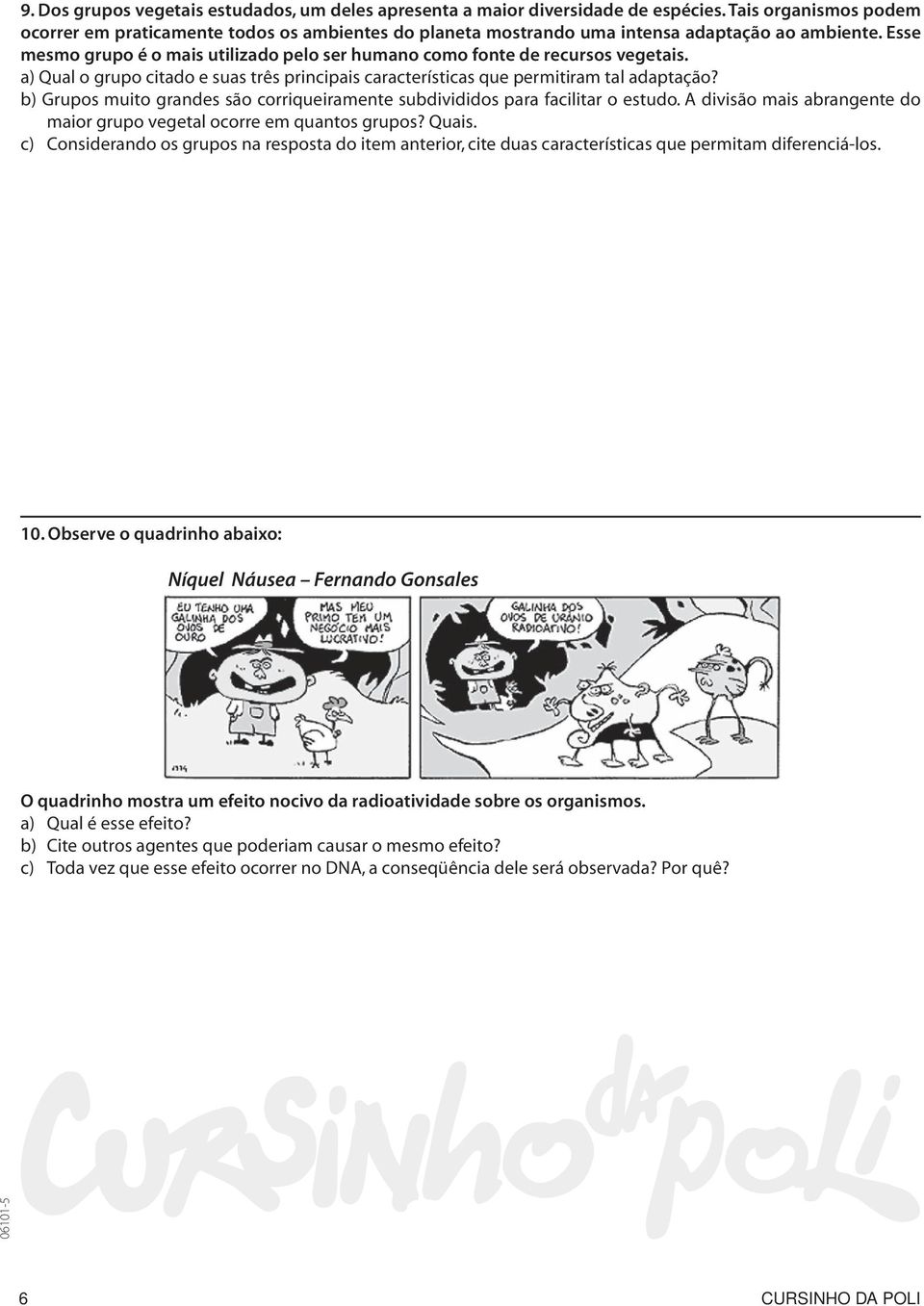 Esse mesmo grupo é o mais utilizado pelo ser humano como fonte de recursos vegetais. a) Qual o grupo citado e suas três principais características que permitiram tal adaptação?