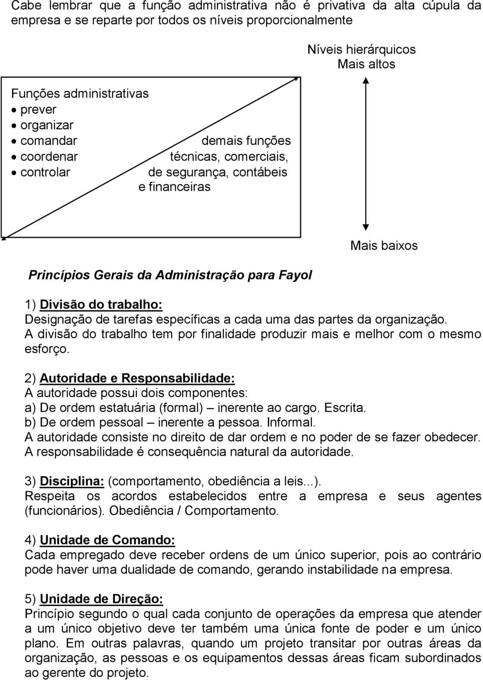 Designação de tarefas específicas a cada uma das partes da organização. A divisão do trabalho tem por finalidade produzir mais e melhor com o mesmo esforço.