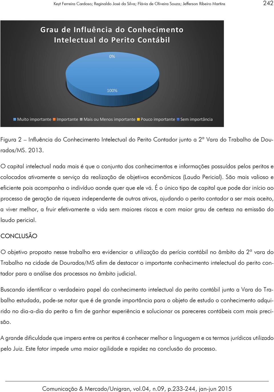 O capital intelectual nada mais é que o conjunto dos conhecimentos e informações possuídos pelos peritos e colocados ativamente a serviço da realização de objetivos econômicos (Laudo Pericial).