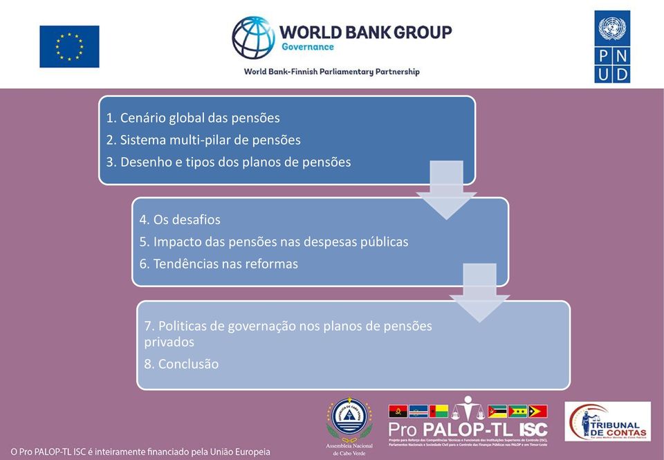 Impacto das pensões nas despesas públicas 6.