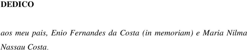 Costa (in memoriam) e