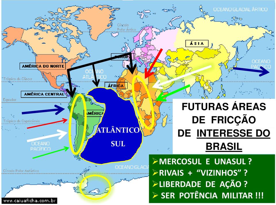 MERCOSUL E UNASUL? RIVAIS + VIZINHOS?