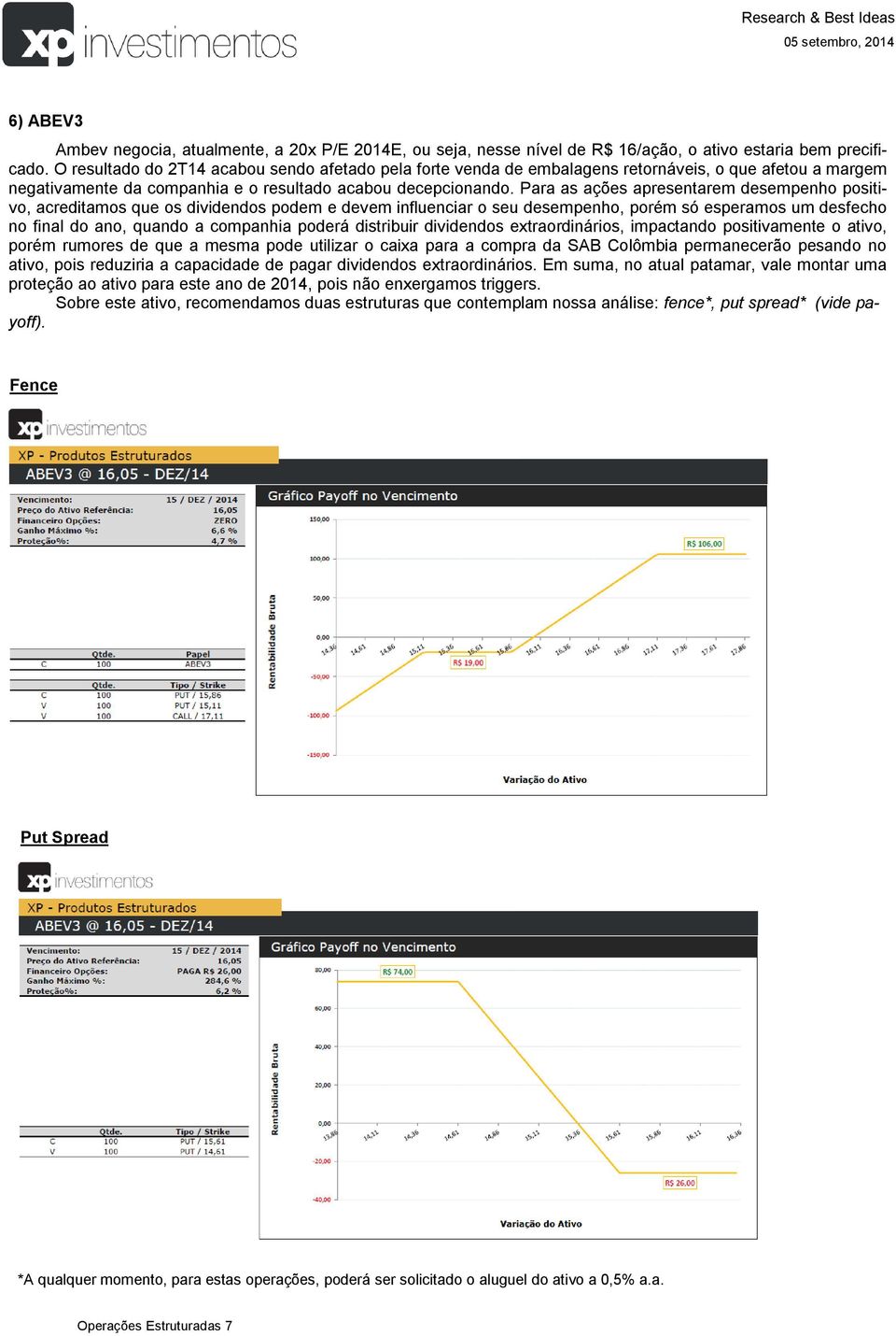 Para as ações apresentarem desempenho positivo, acreditamos que os dividendos podem e devem influenciar o seu desempenho, porém só esperamos um desfecho no final do ano, quando a companhia poderá