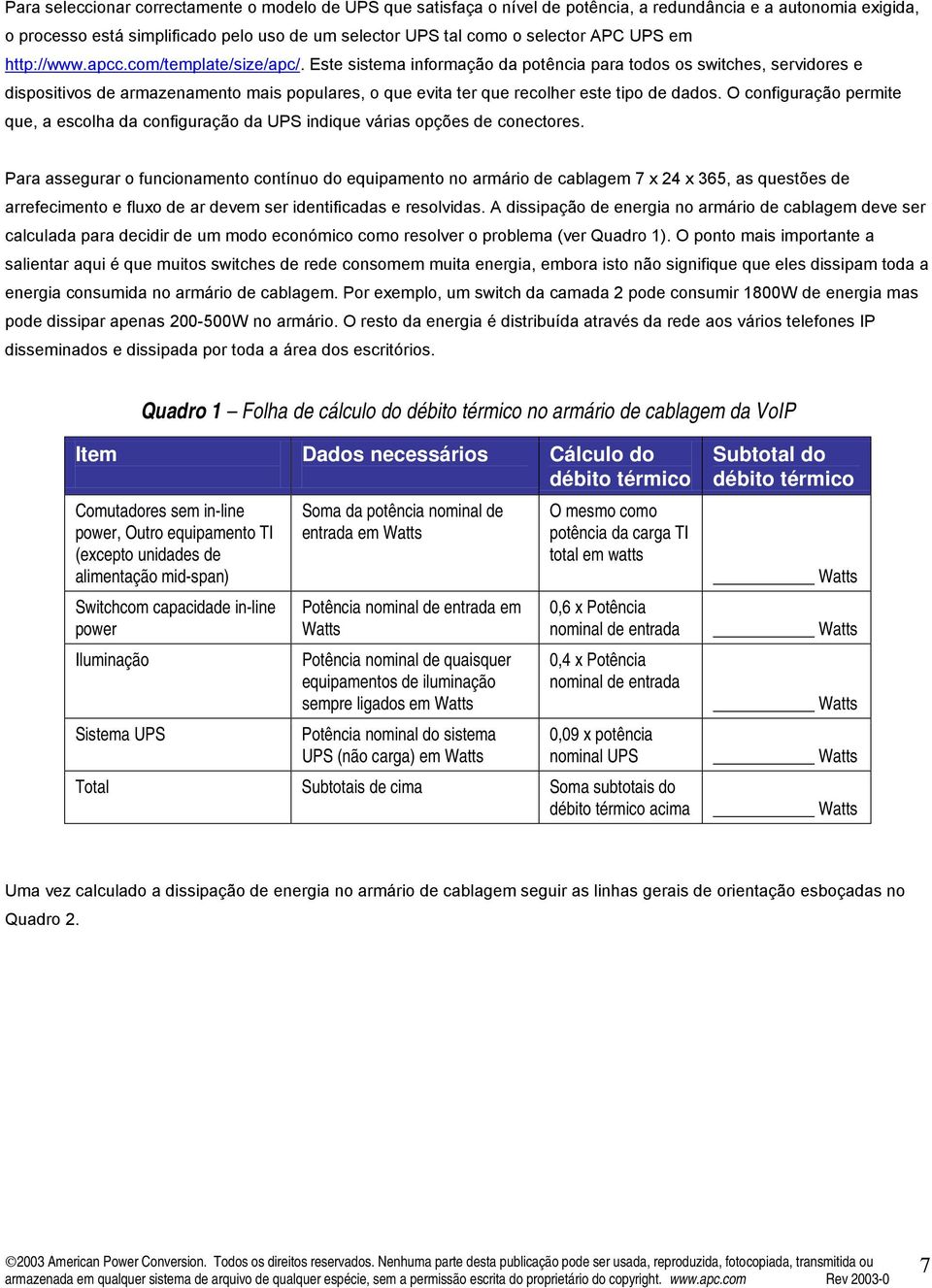 Este sistema informação da potência para todos os switches, servidores e dispositivos de armazenamento mais populares, o que evita ter que recolher este tipo de dados.