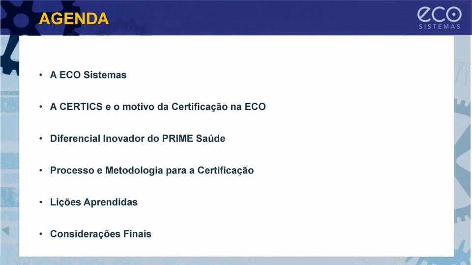 PRIME Saúde Processo e Metodologia para a