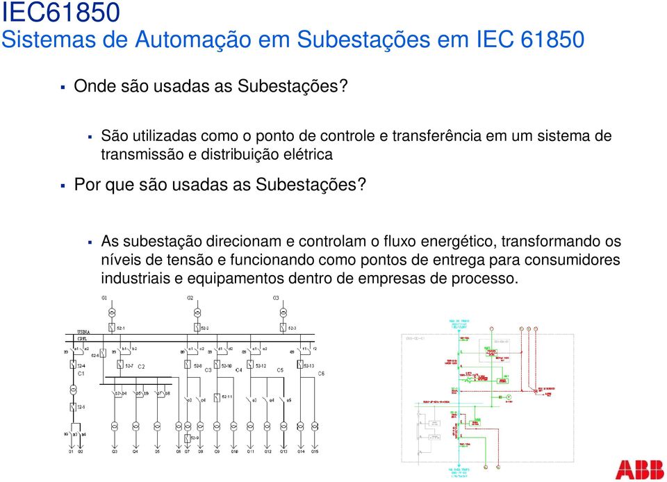 Por que são usadas as Subestações?