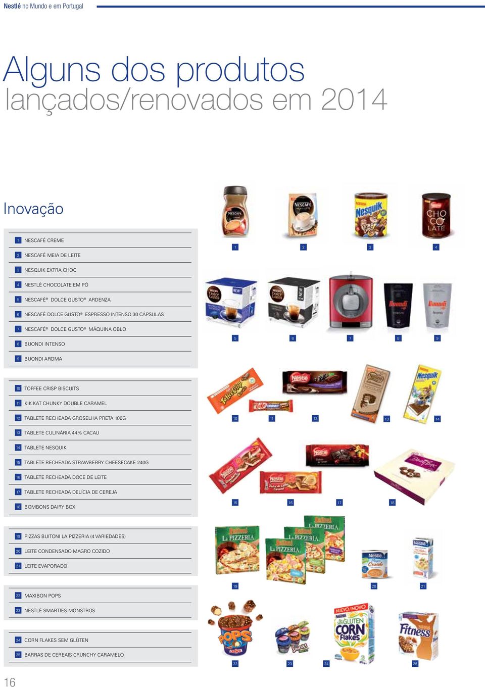 12 TABLETE RECHEADA GROSELHA PRETA 100G 10 11 12 13 14 13 TABLETE CULINÁRIA 44% CACAU 14 TABLETE NESQUIK 15 TABLETE RECHEADA STRAWBERRY CHEESECAKE 240G 16 TABLETE RECHEADA DOCE DE LEITE 17 TABLETE