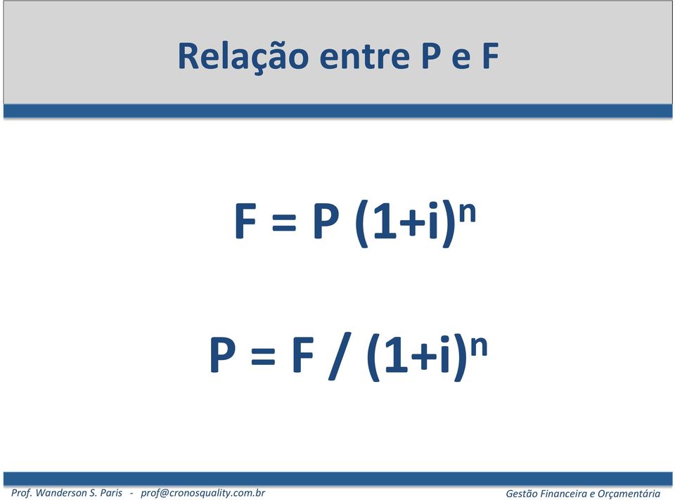 F = P (1+i)