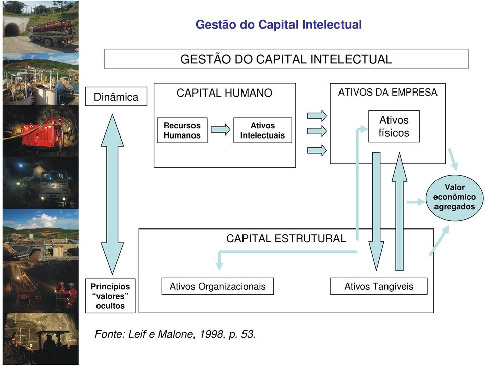 Ativos físicos Valor econômico agregados CAPITAL ESTRUTURAL Princípios