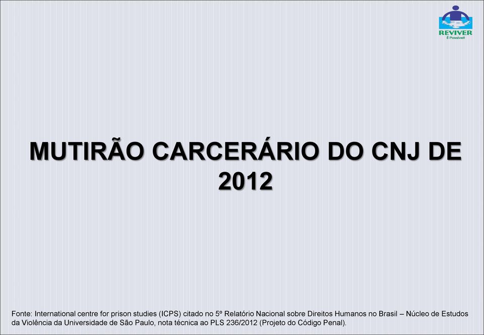 Direitos Humanos no Brasil Núcleo de Estudos da Violência da