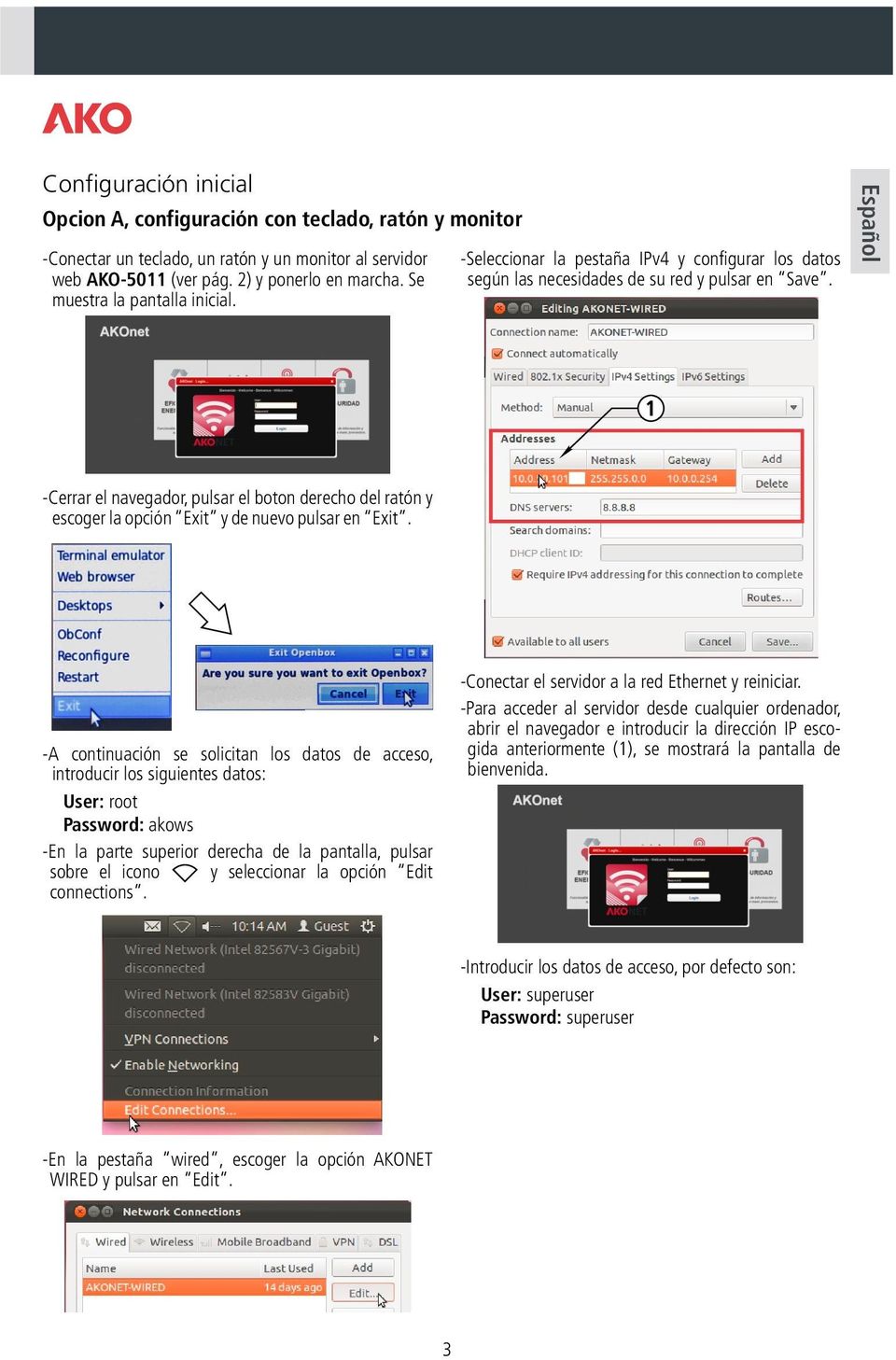 Español 1 -Cerrar el navegador, pulsar el boton derecho del ratón y escoger la opción Exit y de nuevo pulsar en Exit.