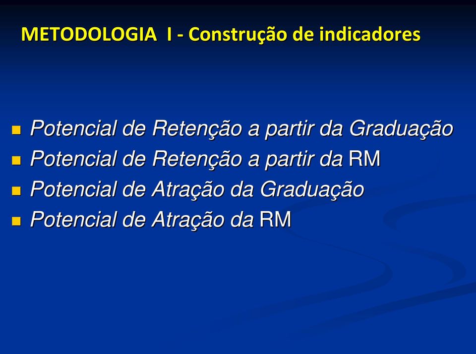 Potencial de Retenção a partir da RM