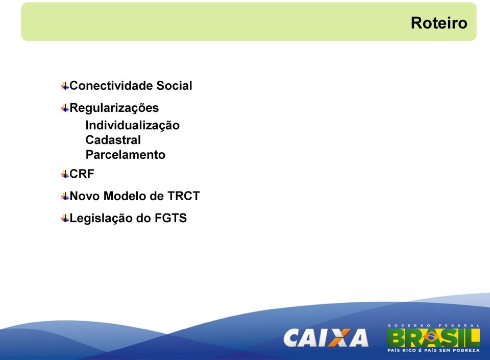 Cadastral Parcelamento CRF Novo