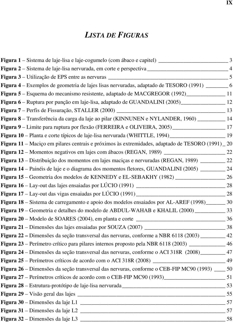 em laje-lisa, adaptado de GUANDALINI (2005) 12 Figura 7 Perfis de Fissuração, STALLER (2000) 13 Figura 8 Transferência da carga da laje ao pilar (KINNUNEN e NYLANDER, 1960) 14 Figura 9 Limite para