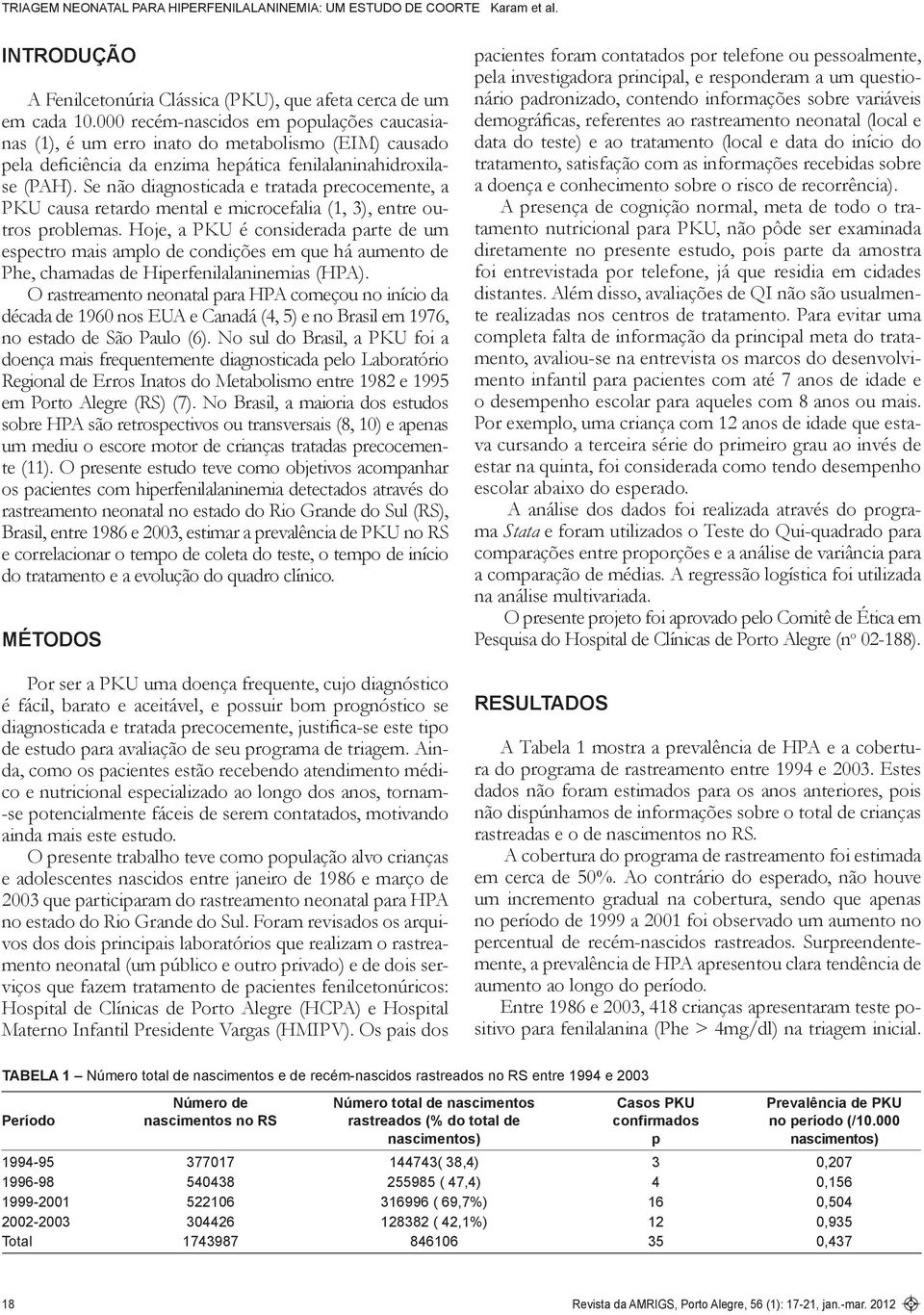 Se não diagnosticada e tratada precocemente, a PKU causa retardo mental e microcefalia (, ), entre outros problemas.