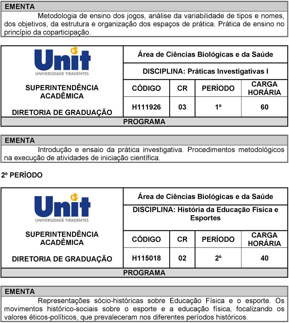 Procedimentos metodológicos na execução de atividades de iniciação científica.