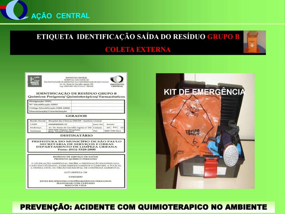 KIT DE EMERGÊNCIA PREVENÇÃO: