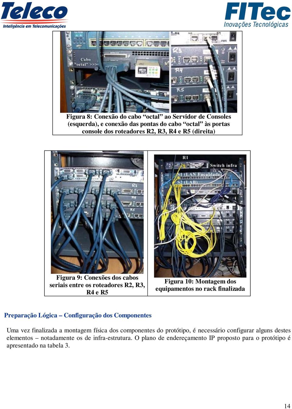 finalizada Preparação Lógica Configuração dos Componentes Uma vez finalizada a montagem física dos componentes do protótipo, é necessário