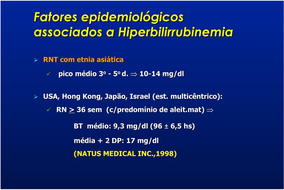 10-14 14 mg/dl USA, Hong Kong, Japão,, Israel (est.