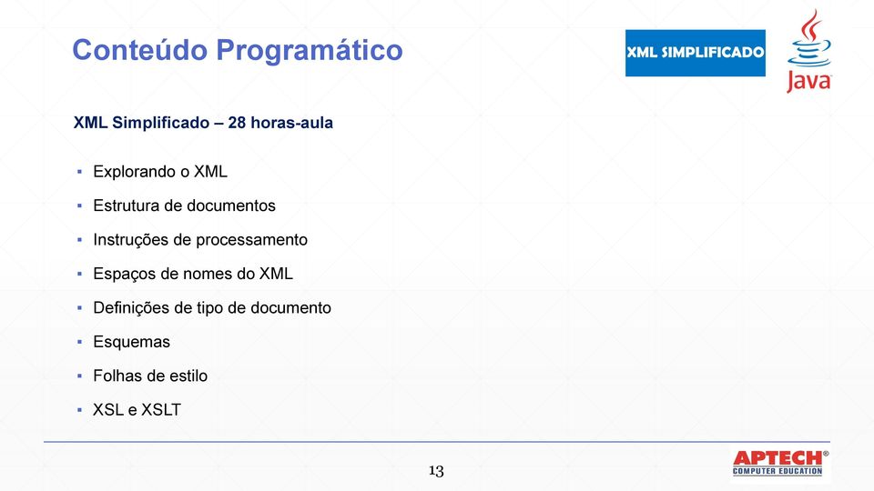 processamento Espaços de nomes do XML Definições de