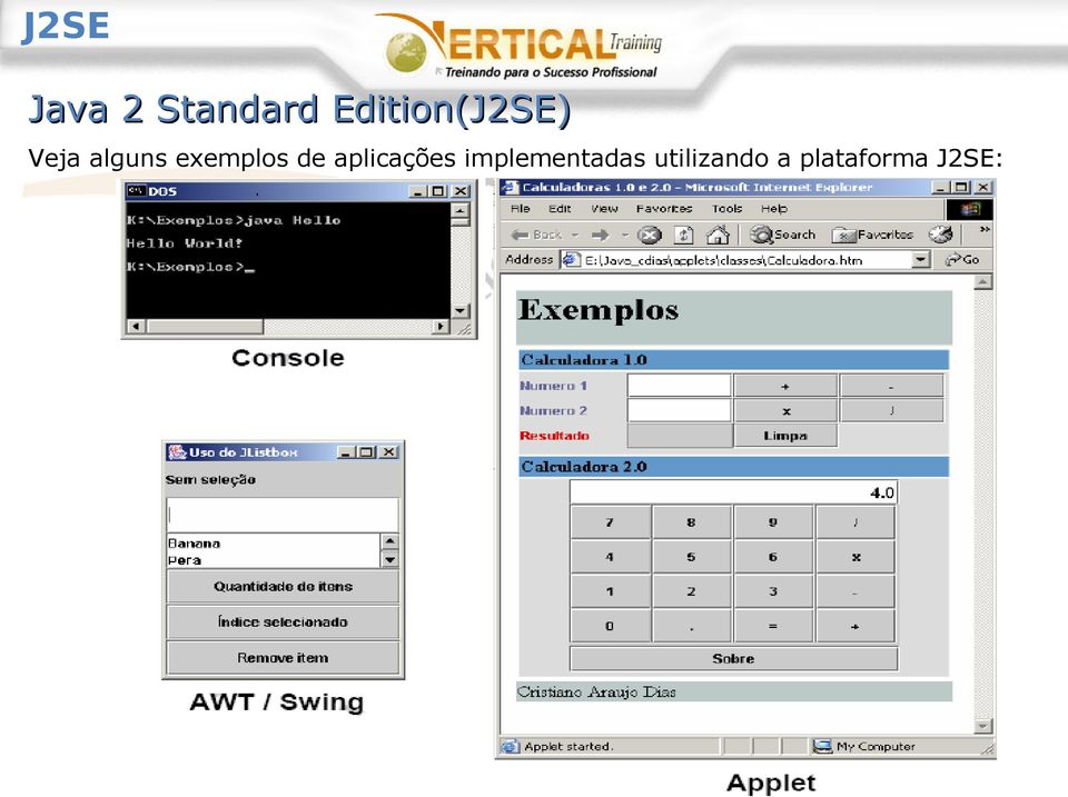 exemplos de aplicações