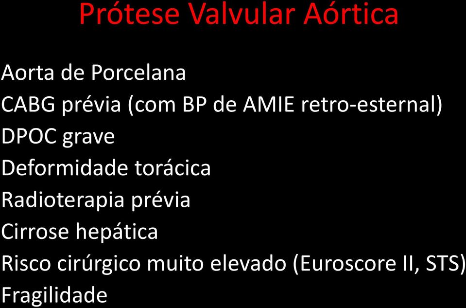 Radioterapia prévia Cirrose hepática Risco