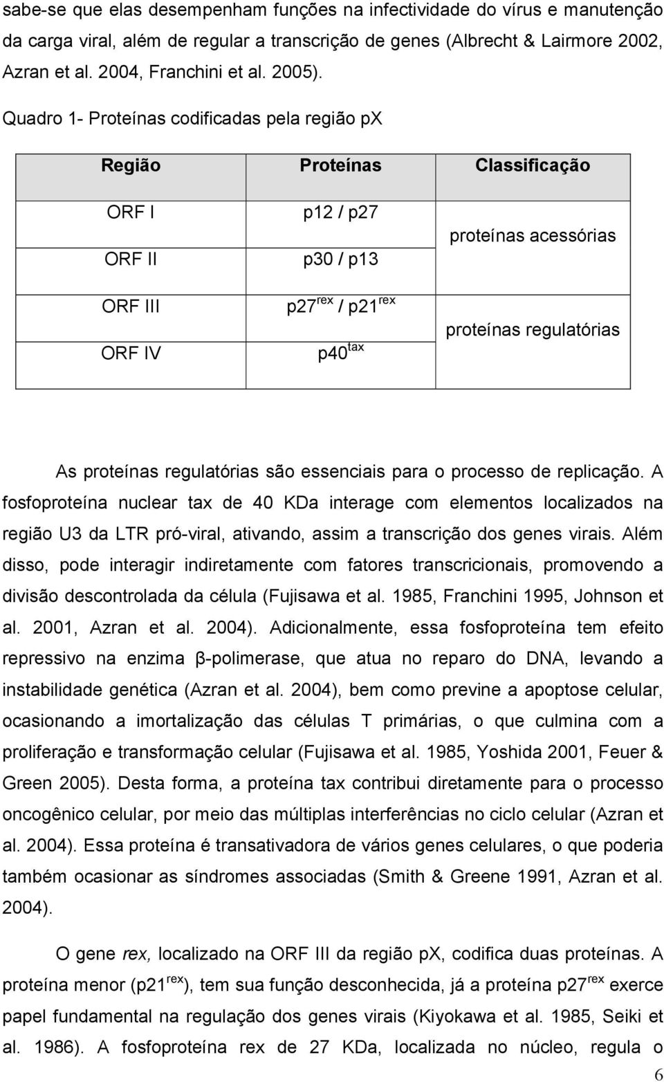 proteínas regulatórias são essenciais para o processo de replicação.